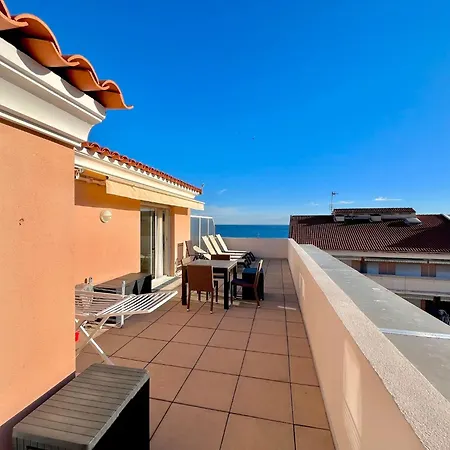 Le Rooftop Des Rivages Immense Terrasse, Centre Appartement Menton